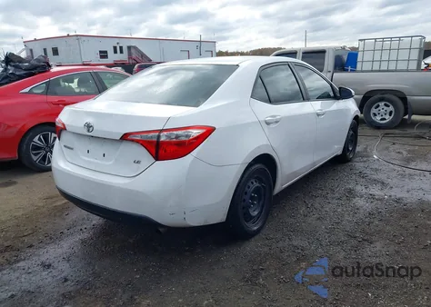 2015 Toyota Corolla Le z USA, uszkodzony, nr VIN 2T1BURHEXFC459052